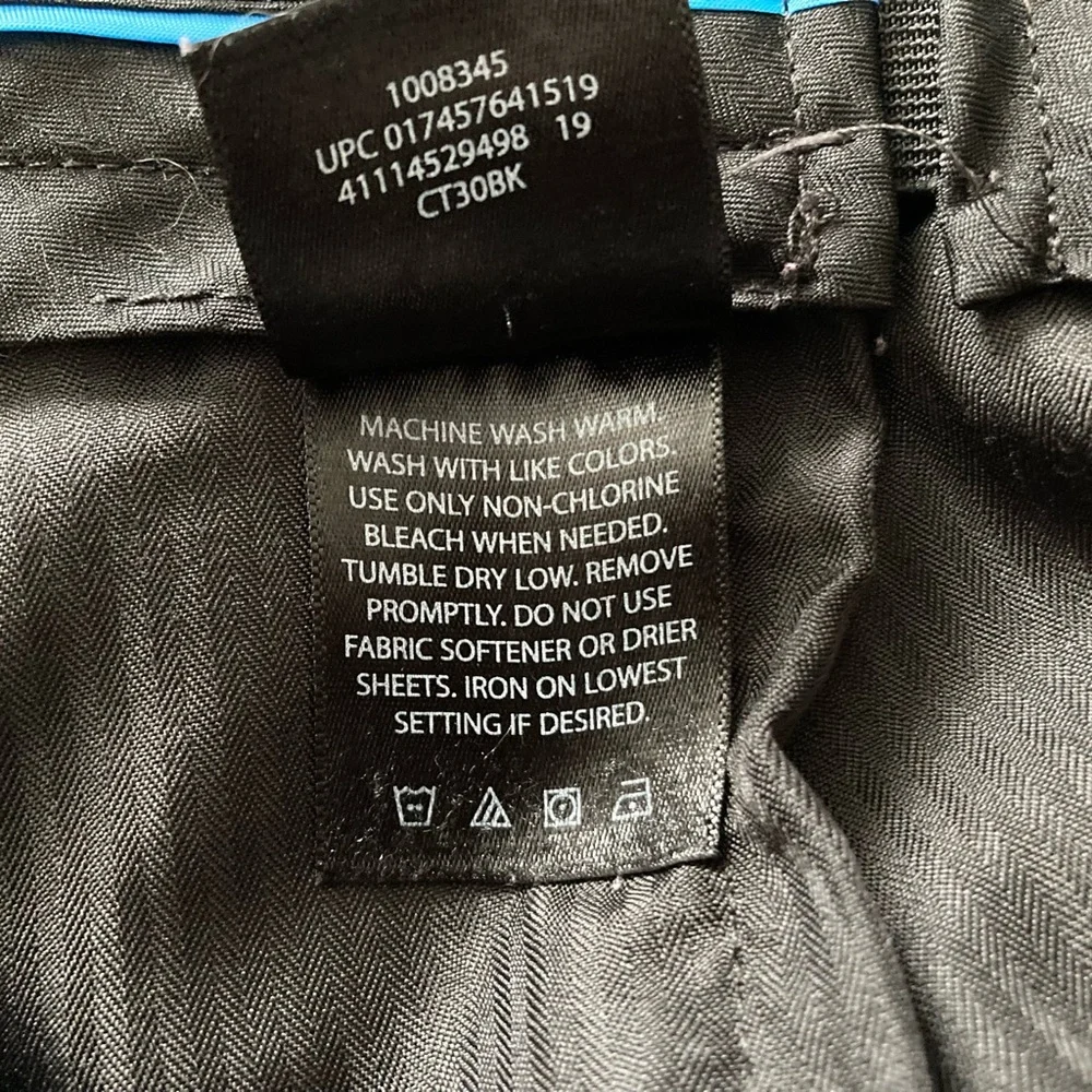 Haggar Men's Black Trousers  - Straight Leg, Sz 40x29